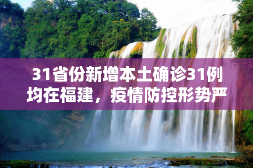 31省份新增本土确诊31例均在福建，疫情防控形势严峻,31省份新增本土确诊31例均在福建