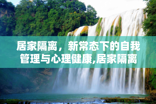 居家隔离，新常态下的自我管理与心理健康,居家隔离