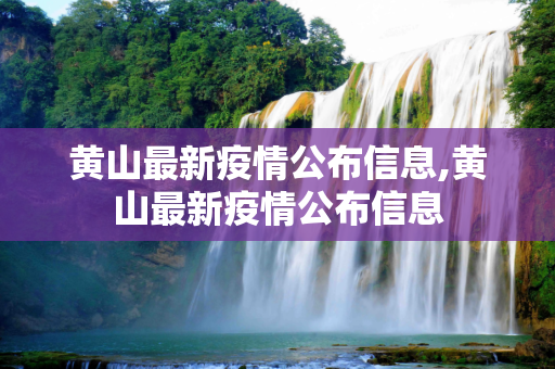 黄山最新疫情公布信息,黄山最新疫情公布信息