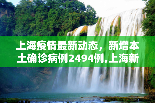 上海疫情最新动态，新增本土确诊病例2494例,上海新增本土确诊2494