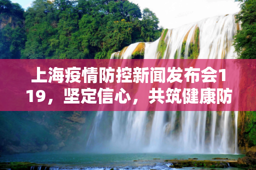 上海疫情防控新闻发布会119，坚定信心，共筑健康防线,上海疫情防控新闻发布会119