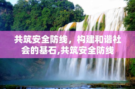 共筑安全防线，构建和谐社会的基石,共筑安全防线