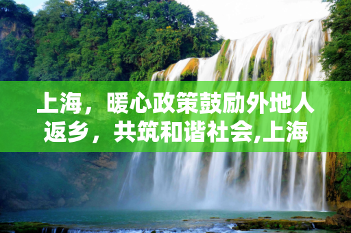 上海，暖心政策鼓励外地人返乡，共筑和谐社会,上海鼓励外地人返乡