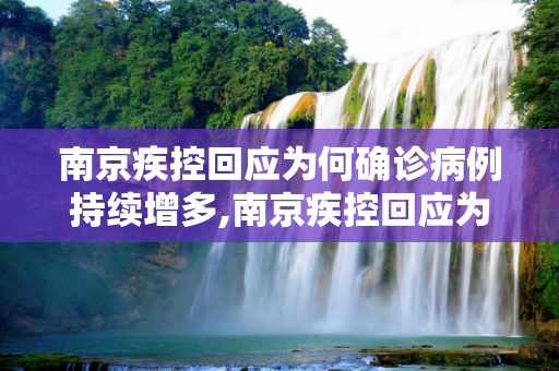 南京疾控回应为何确诊病例持续增多,南京疾控回应为何确诊病例持续增多