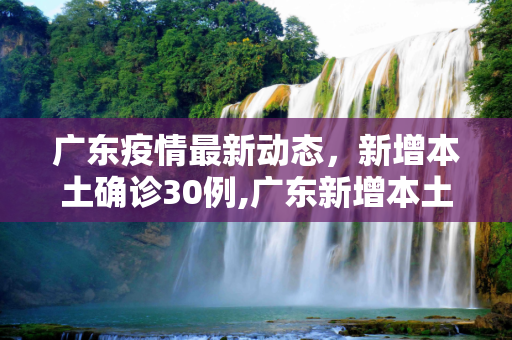 广东疫情最新动态，新增本土确诊30例,广东新增本土确诊30例