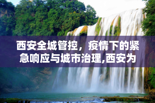 西安全城管控，疫情下的紧急响应与城市治理,西安为何全城管控