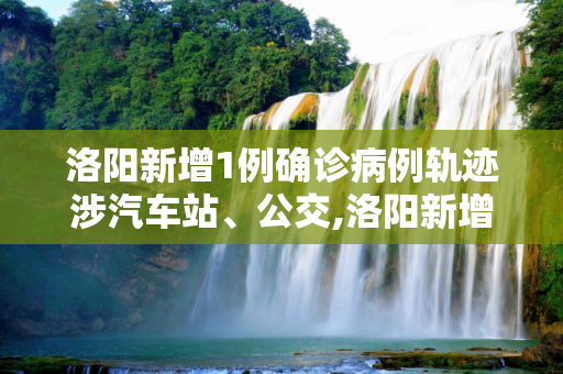 洛阳新增1例确诊病例轨迹涉汽车站、公交,洛阳新增1例确诊病例轨迹涉汽车站、公交