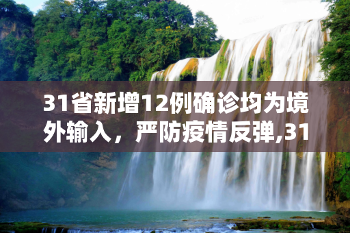 31省新增12例确诊均为境外输入，严防疫情反弹,31省新增12例确诊均为境外输入