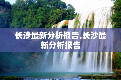 长沙最新分析报告,长沙最新分析报告