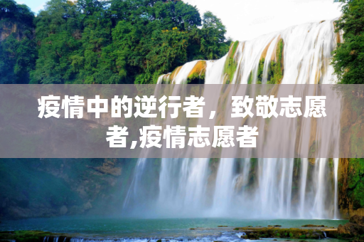 疫情中的逆行者，致敬志愿者,疫情志愿者