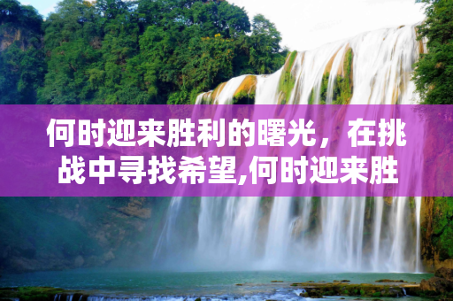 何时迎来胜利的曙光，在挑战中寻找希望,何时迎来胜利的曙光