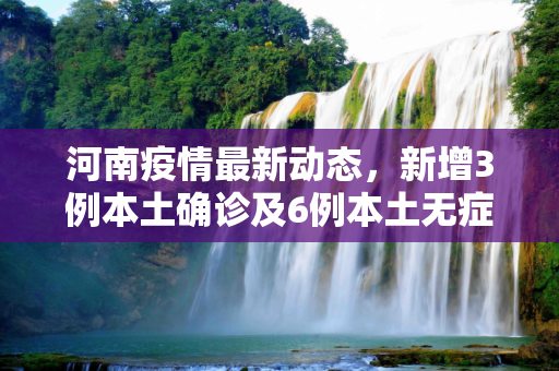 河南疫情最新动态，新增3例本土确诊及6例本土无症状感染者,河南新增3例本土确诊6例本土无症状