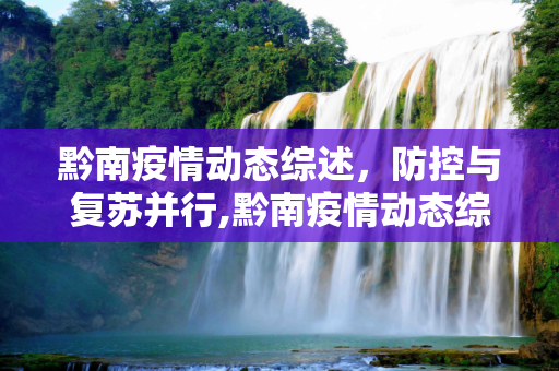 黔南疫情动态综述，防控与复苏并行,黔南疫情动态综述