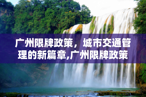 广州限牌政策，城市交通管理的新篇章,广州限牌政策