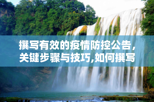 撰写有效的疫情防控公告，关键步骤与技巧,如何撰写有效的疫情防控公告