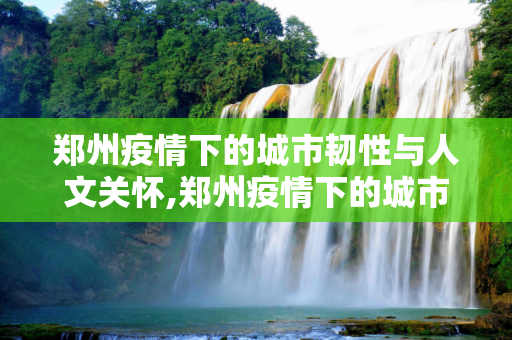 郑州疫情下的城市韧性与人文关怀,郑州疫情下的城市韧性与人文关怀