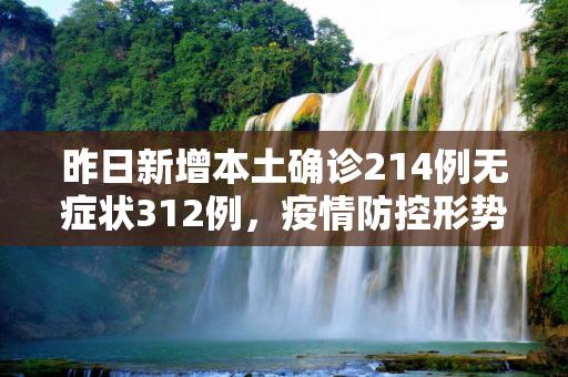 昨日新增本土确诊214例无症状312例，疫情防控形势依然严峻,昨日新增本土确诊214例无症状312例