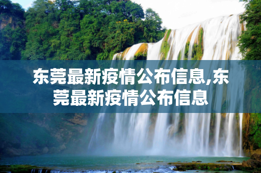 东莞最新疫情公布信息,东莞最新疫情公布信息