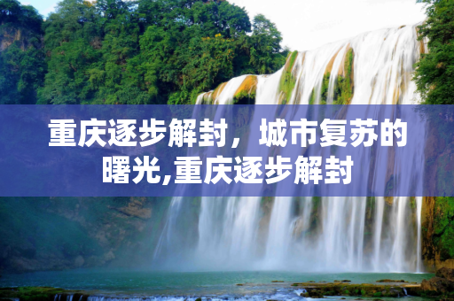 重庆逐步解封，城市复苏的曙光,重庆逐步解封