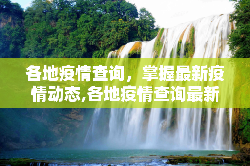 各地疫情查询，掌握最新疫情动态,各地疫情查询最新疫情