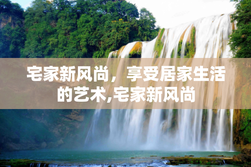 宅家新风尚，享受居家生活的艺术,宅家新风尚